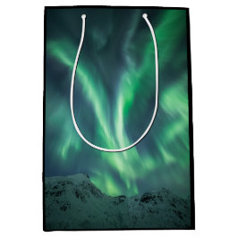 Sacola Para Presentes Média Norte Lights Noruega