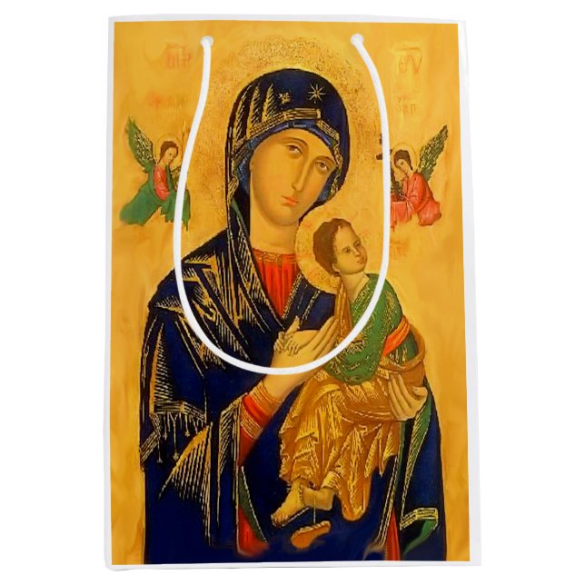 Sacola Para Presentes Média Nossa Mãe da Ajuda Perpétua (Frente)