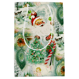 Sacola Para Presentes Média Nostálgico Kitschmas