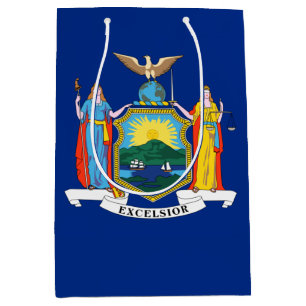 Sacola Para Presentes Média Nova York: O Estado do Império, Bandeira da Grande
