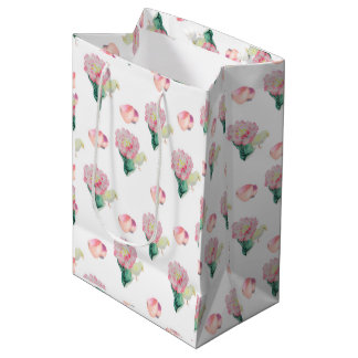 Sacola Para Presentes Média Nugget Bebê Frango de Páscoa e Tulipa