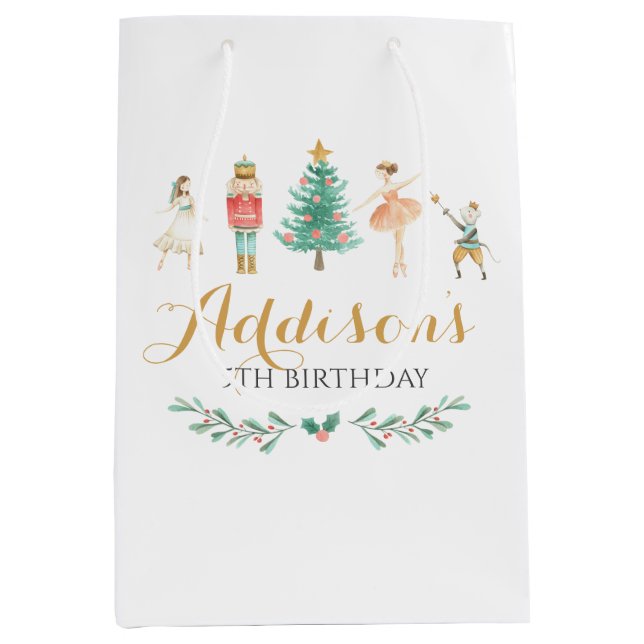 Sacola Para Presentes Média Nutcracker Gift Bag (Frente)
