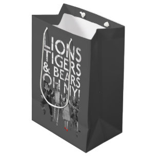 Sacola Para Presentes Média O Assistente De Oz™ Leões Tigres e Ursos Oh M