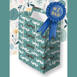 Sacola Para Presentes Média O bigode castanho e lacrimogênio do pai