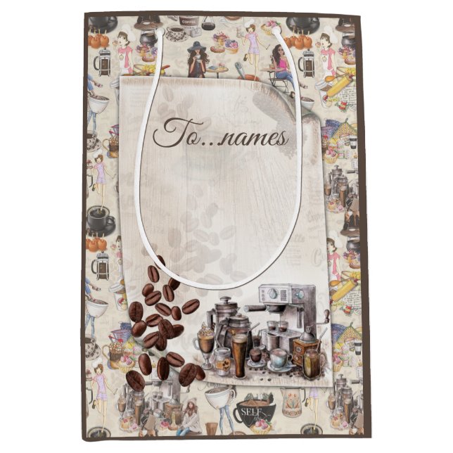 Sacola Para Presentes Média O compro Fika Swedish Coffee (Frente)