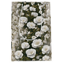 O Design de Padrão Floral Macio Branco