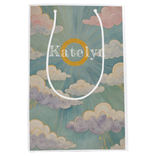 Sacola Para Presentes Média O Embarque de Daybreak é personalizado (Frente)