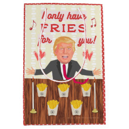 Sacola Para Presentes Média O fast food engraçado de Donald Trump frita o dia