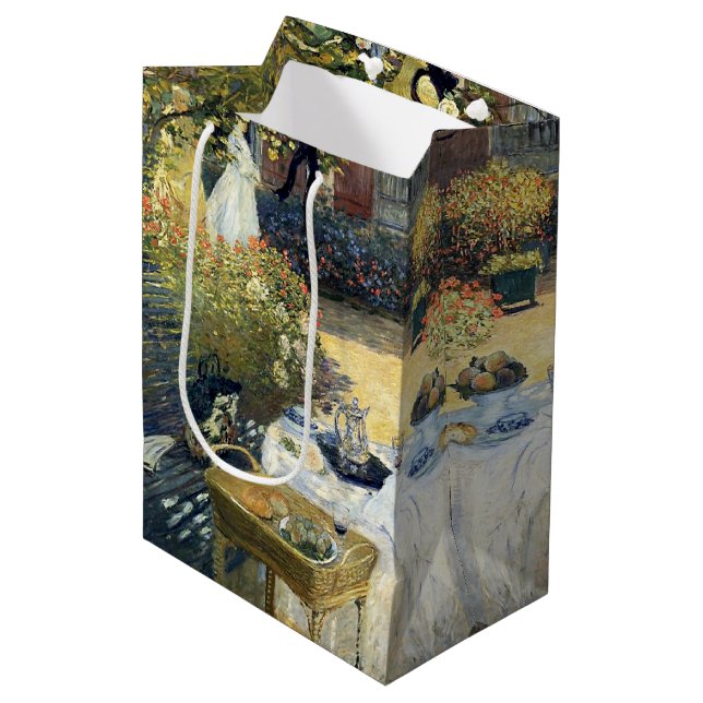 Sacola Para Presentes Média O Luncheon Claude Monet (Frente inclinada)