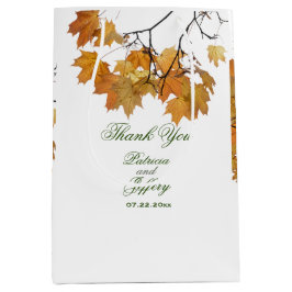 Sacola Para Presentes Média O outono Artístico Deixa Saco Médio De Presente De