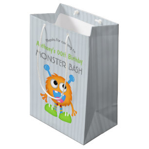 Sacola Para Presentes Média O Pequeno Monstro temático Festa de aniversário