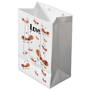 Sacola Para Presentes Média O Pequeno Saco de Amor da Formiga Pequena.