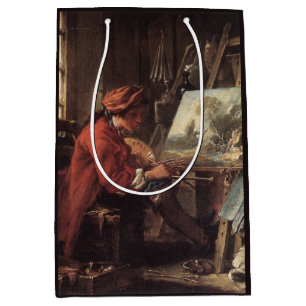 Sacola Para Presentes Média O Pintor em Seu Estúdio (de François Boucher)