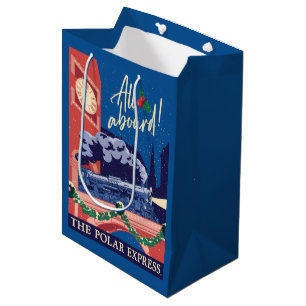 Sacola Para Presentes Média O Polar Express - Tudo A Bordo!