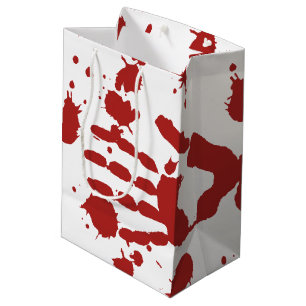 Sacola Para Presentes Média O sangue embebeu a doçura ou travessura do Dia da