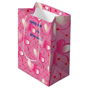 Sacola Para Presentes Média Obrigado - Amor - Dia de os namorados Medium Gift