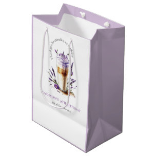Sacola Para Presentes Média Obrigado Personalizado, Café Aniversário