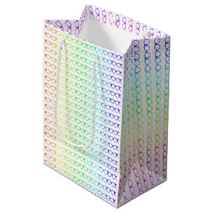 Sacola Para Presentes Média Óculos de Arco-Íris - Vida em Cores Vibrantes