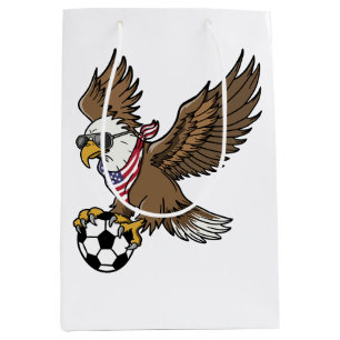 Sacola Para Presentes Média Óculos de sol águia de futebol EUA Legal Vintage P