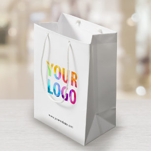 Sacola Para Presentes Média Oferta de Promocional para empresa de logotipo per