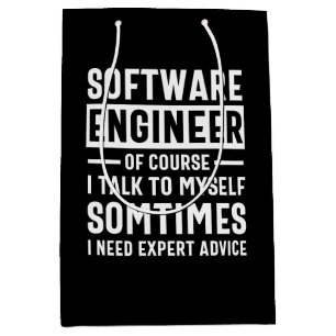 Sacola Para Presentes Média Oferta engraçada de Engenheiro de software de prog