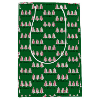 Sacola Para Presentes Média Oh Árvore de Natal Bolinhos Little Debbie Saco de 