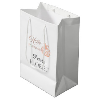 Sacola Para Presentes Média Olá Abóbora Florista Empresarial Halloween Brandin
