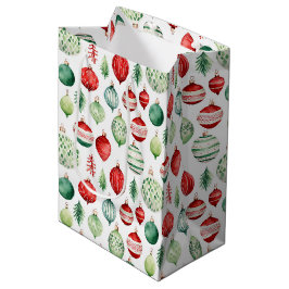 Sacola Para Presentes Média Ornamentos