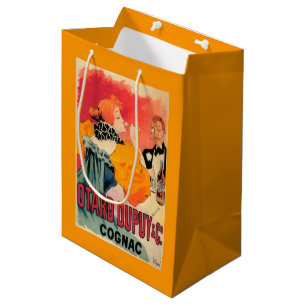 Sacola Para Presentes Média Otard-Dupuy & de conhaque do CO. poster do