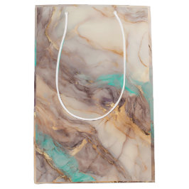 Sacola Para Presentes Média Ouro