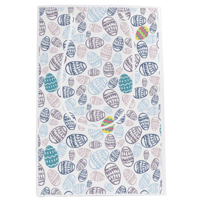 Sacola Para Presentes Média Ovos de Páscoa (Frente)