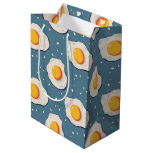 Sacola Para Presentes Média Ovos secos em azul