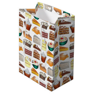 Sacola Para Presentes Média Padaria do Sul Alimentos Sobremesas EUA Sul Americ