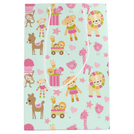 Sacola Para Presentes Média Padrão bonito com animais e brinquedos