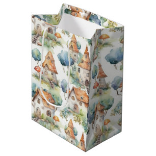 Sacola Para Presentes Média Padrão Caprichoso de Cabana de Cogumelo (11)