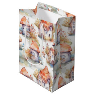 Sacola Para Presentes Média Padrão Caprichoso de Cabana de Cogumelo (9)