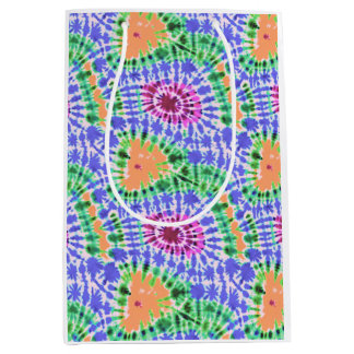 Sacola Para Presentes Média Padrão colorido Tie-dye