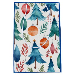 Sacola Para Presentes Média Padrão da árvore de Natal