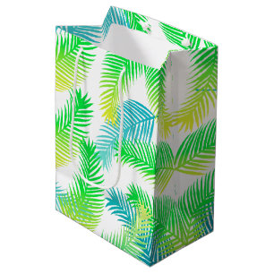 Sacola Para Presentes Média Padrão das folhas de palma