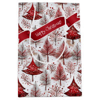 Padrão de Árvore de Natal Branco Vermelho nº 4 ID1