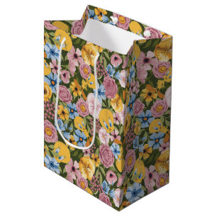 Sacola Para Presentes Média Padrão de bordado floral TWEETY™