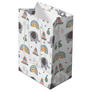 Sacola Para Presentes Média Padrão de Brinquedo de Bebê Bonito