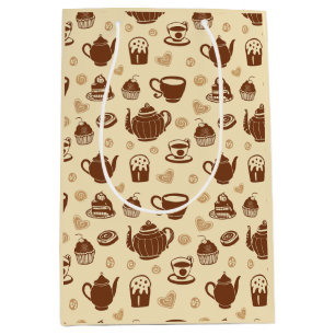 Sacola Para Presentes Média Padrão de café Bag de presente
