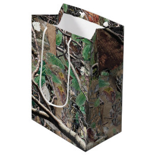 Sacola Para Presentes Média Padrão de Camuflagem de Caça 4