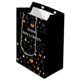 Sacola Para Presentes Média padrão de halloween feliz