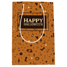 Sacola Para Presentes Média padrão de halloween feliz