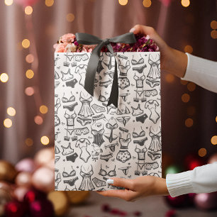 Sacola Para Presentes Média Padrão de lingerie chique
