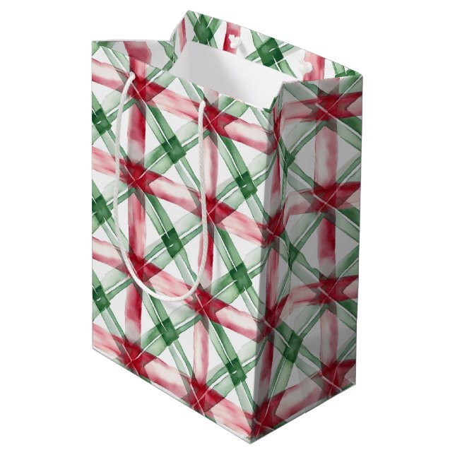 Sacola Para Presentes Média Padrão de Natal (Verso inclinado)