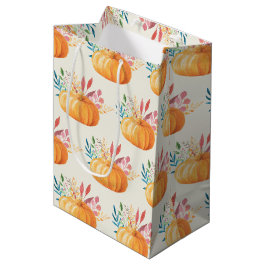 Sacola Para Presentes Média Padrão De Pumpkin De Cor Laranja Coca-Laranja
