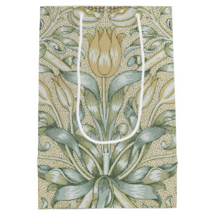 Sacola Para Presentes Média Padrão de Romã Antiga William Morris Lírio